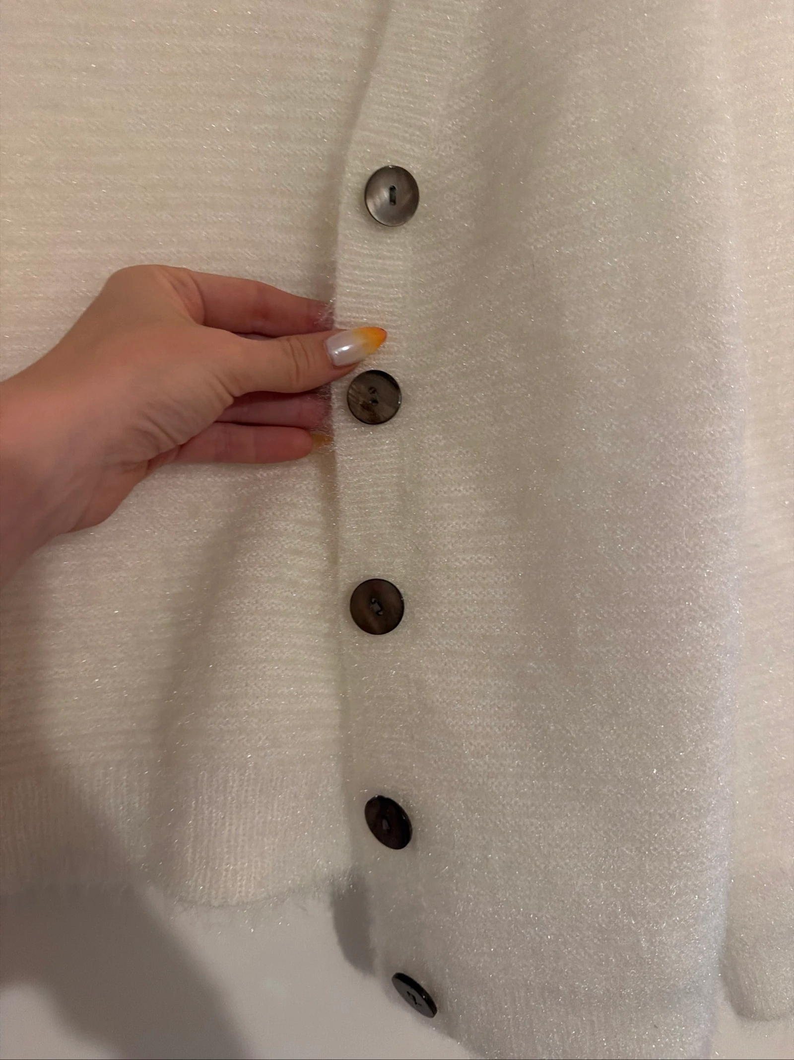 Chaleco blanco brillante para mujer talla S Armand Thierry en muy buen estado – photo 3